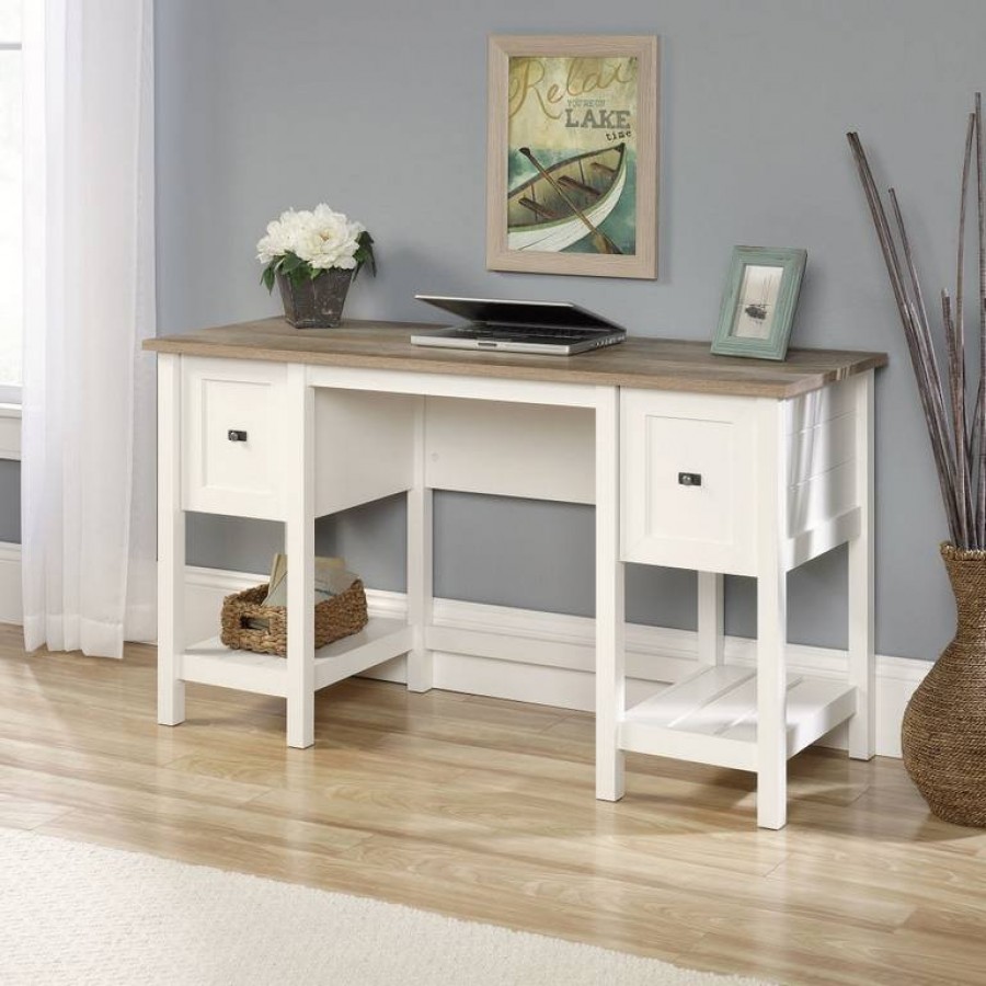 Shaker Style Soft White  Home Office Desk